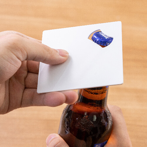 Round metal magnet plus bottle opener for sublimation
